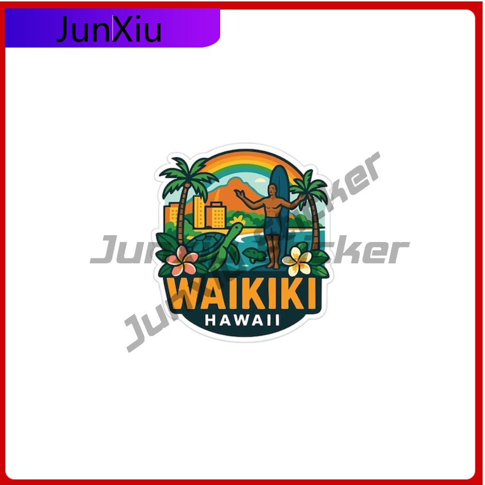 Travel Accessories Hawaii - Waikiki Hawaii Travel Sticker Vinyl Sunscreen