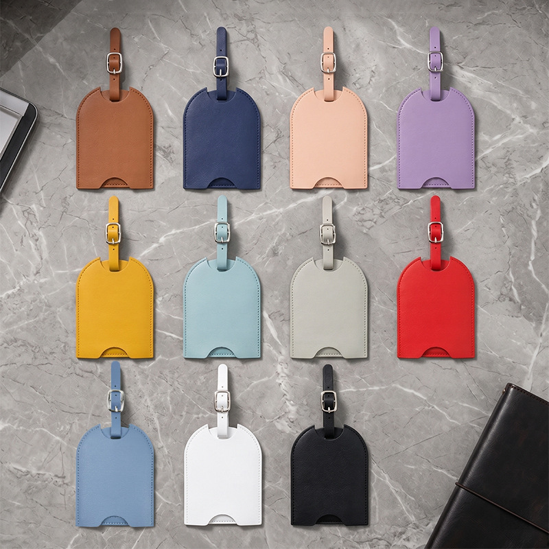 Luggage Tag Leather - Travel Luggage Tag for Women Suitcase