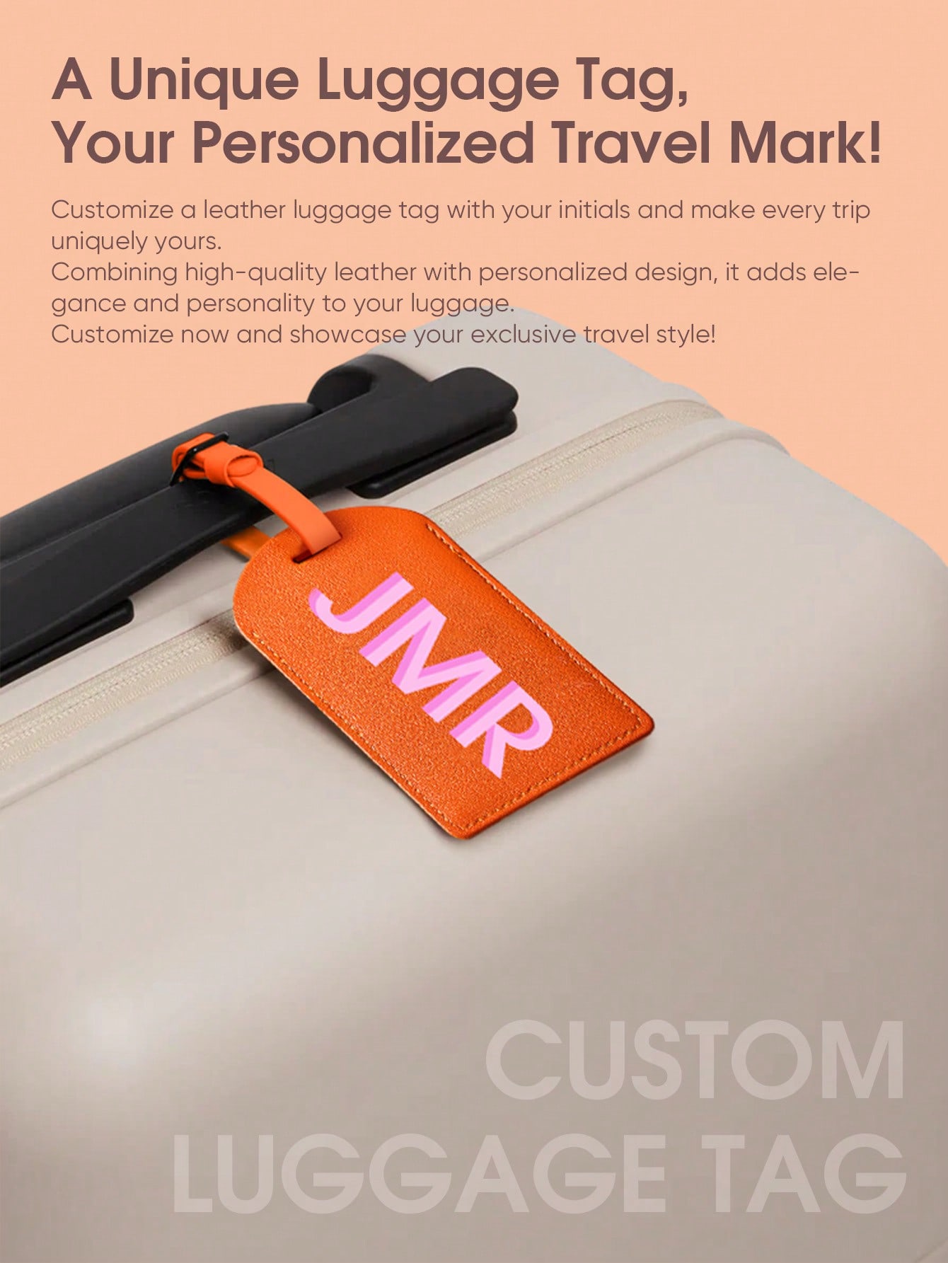 Personalized Initial Luggage T - đánh giá và giá Luggage Tag Leather