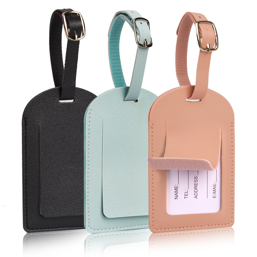 Women Men Luggage Tags PU Leat - đánh giá và giá Luggage Tag Leather