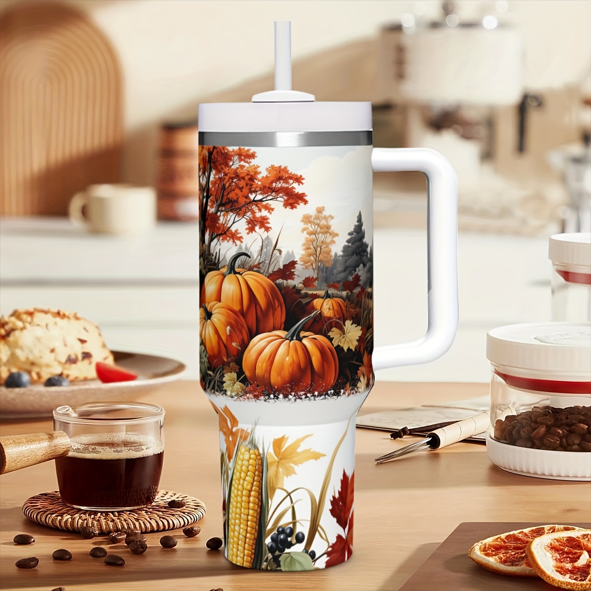 1pc 40oz Autumn Pumpkins Insul - đánh giá và giá Travel Accessories Ideas