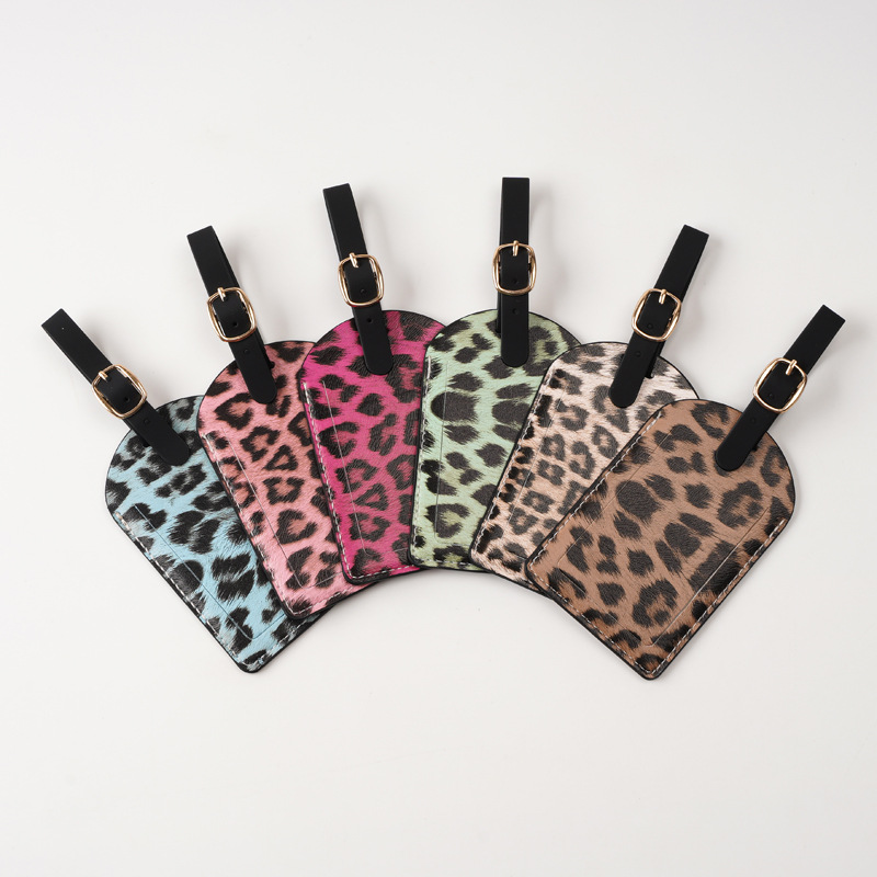Women Men Fashion Leopard Prin - đánh giá và giá Luggage Tag Leather