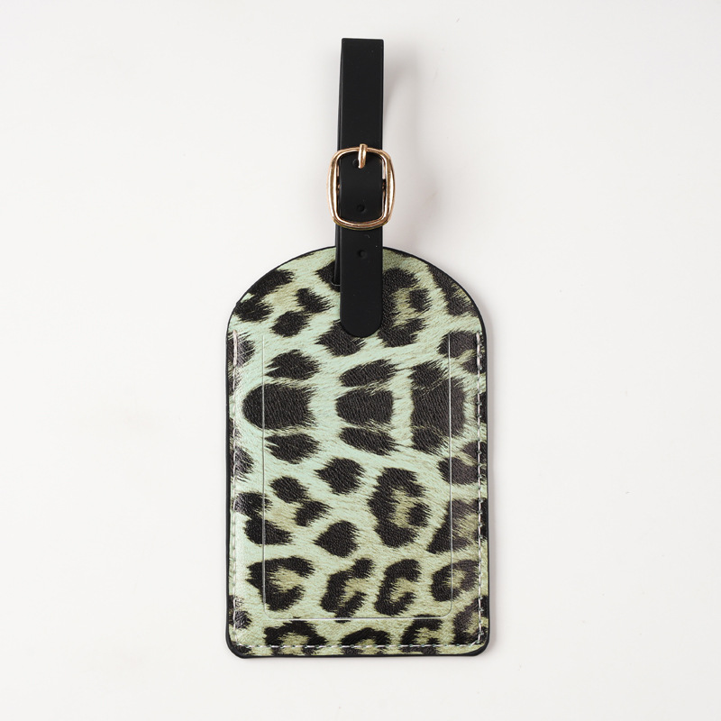 Women Men Fashion Leopard Prin - đánh giá và giá Luggage Tag Leather