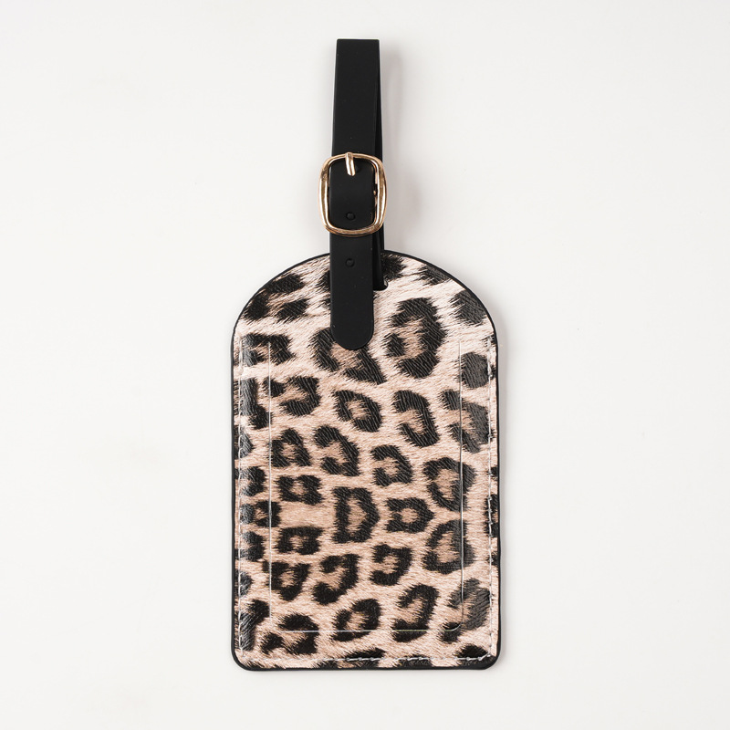 Women Men Fashion Leopard Prin - đánh giá và giá Luggage Tag Leather