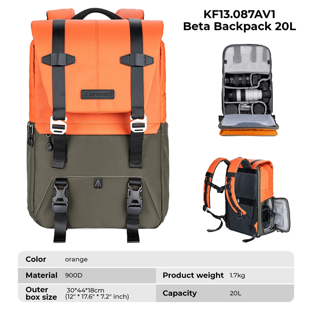 K&F CONCEPT Camera Backpack Tr - đánh giá và giá Camera Bag Travel