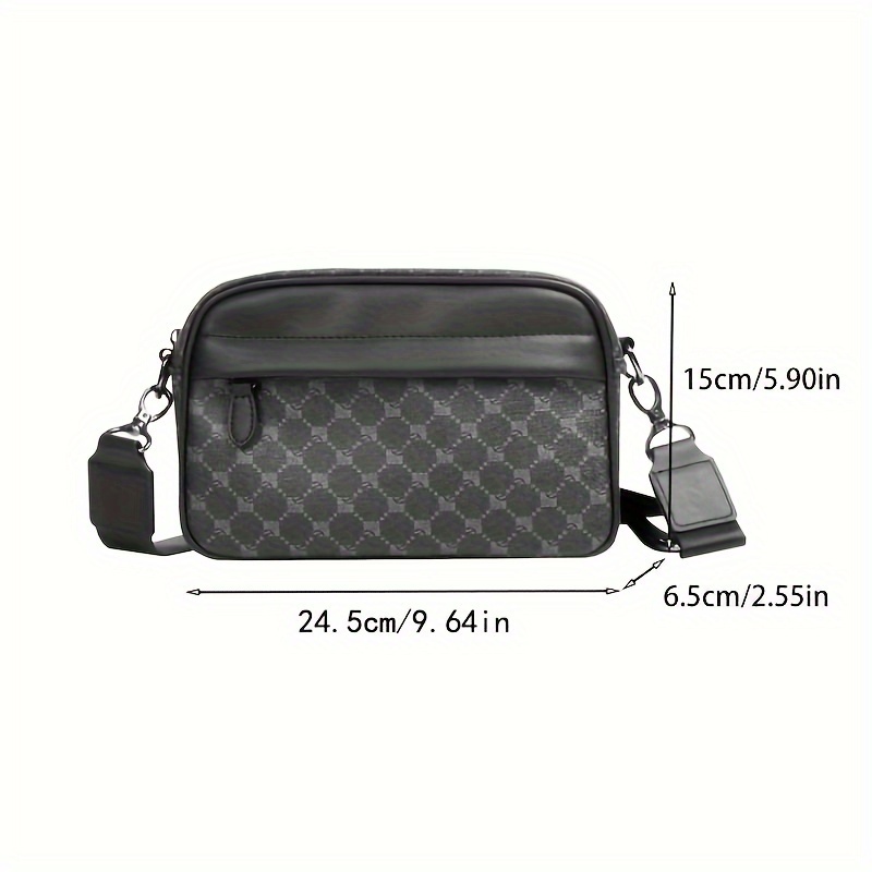 Men Classic Print PU Crossbody - đánh giá và giá Camera Bag Travel