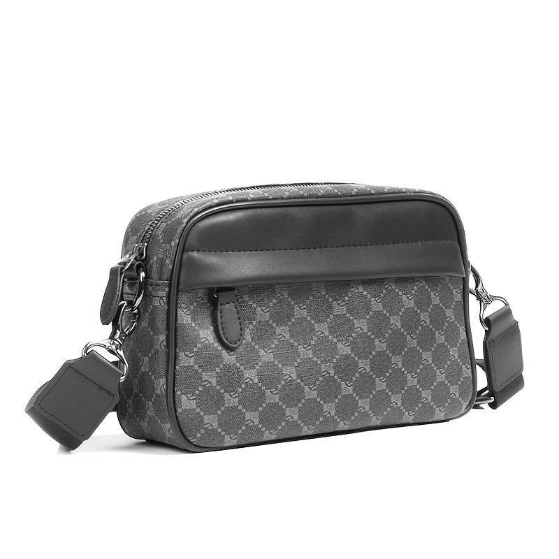 Men Classic Print PU Crossbody - đánh giá và giá Camera Bag Travel