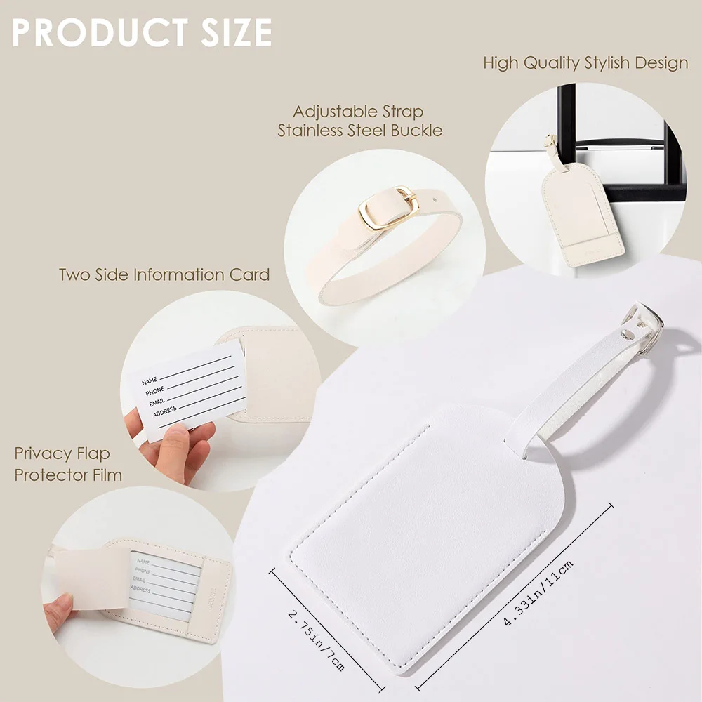 Personalized Pu Leather Luggag - đánh giá và giá Luggage Tag Leather