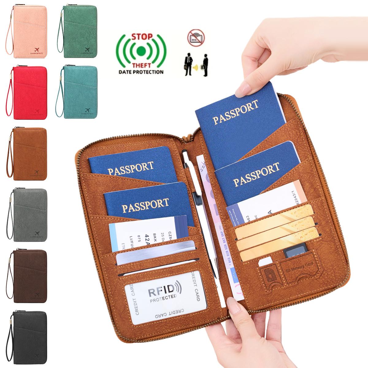·NewRFIDAnti-theft Card Swipin - đánh giá và giá Travel Accessories Passport Holder