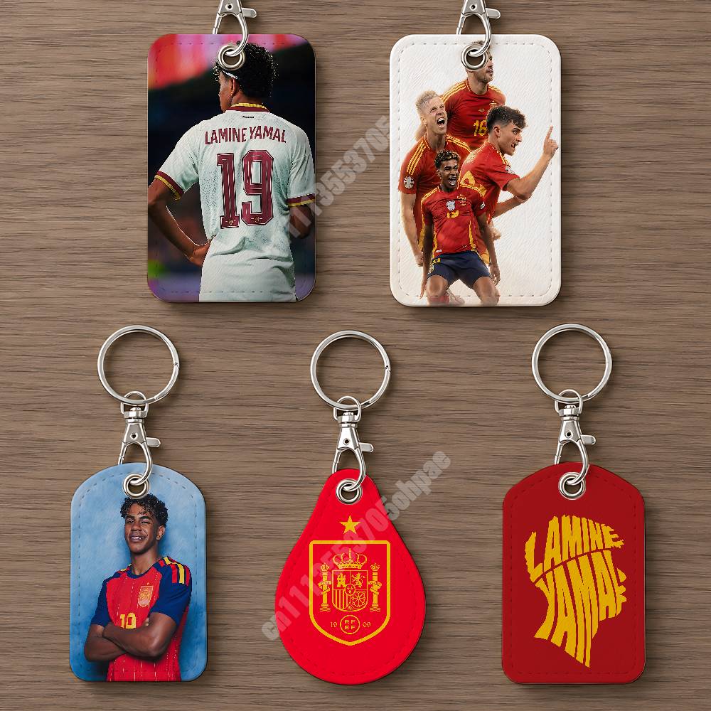 Spain Football L-Lamine 19 Y-Y - đánh giá và giá Luggage Tag Leather