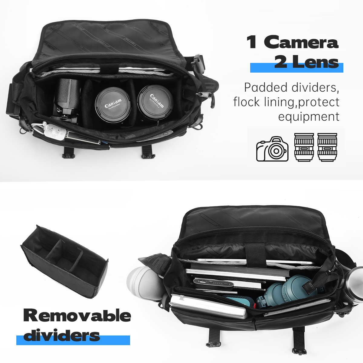 Tigernu Men's Shoulder Bags Wa - đánh giá và giá Camera Bag Travel