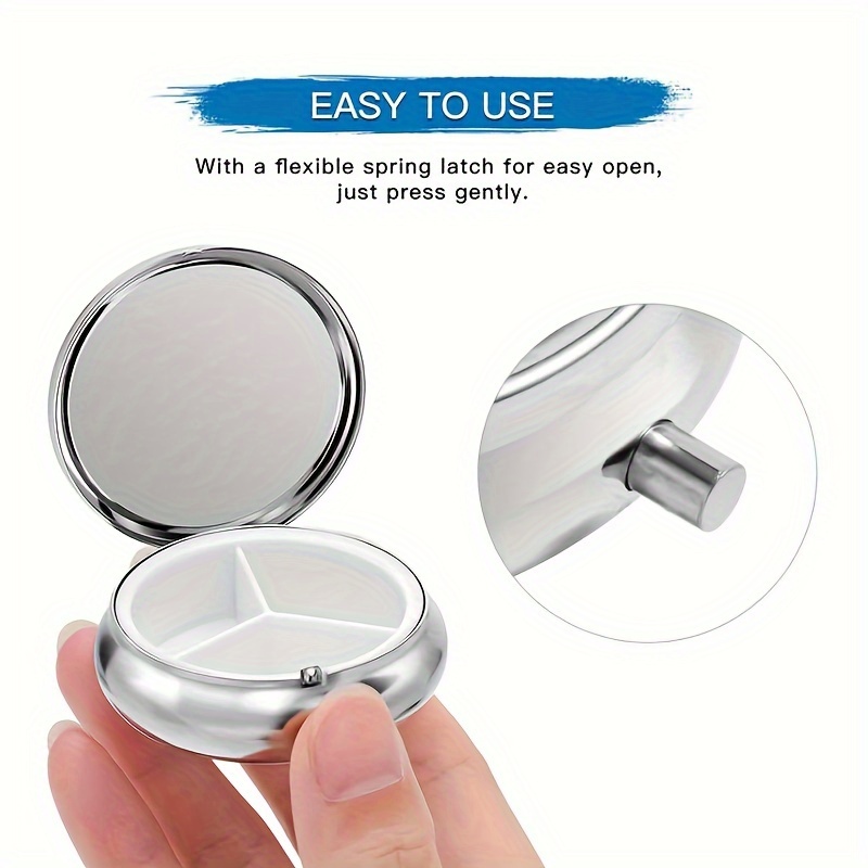 (Flat) 1pc portable round meta - đánh giá và giá Travel Accessories As Gifts