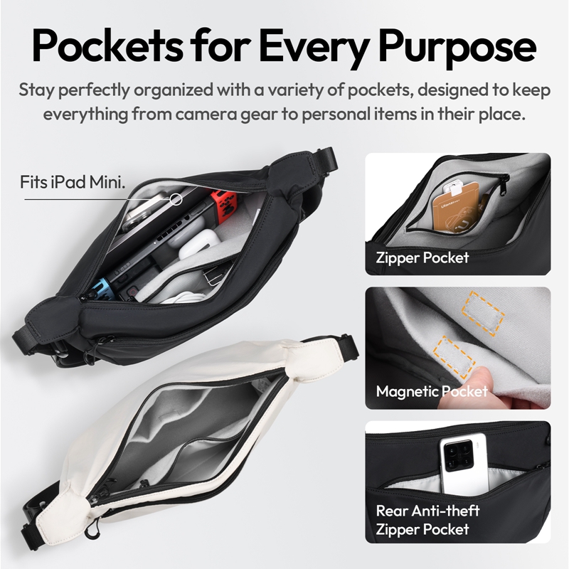 Ulanzi HMN1 Lunar Sling Bag Wh - đánh giá và giá Camera Bag Travel