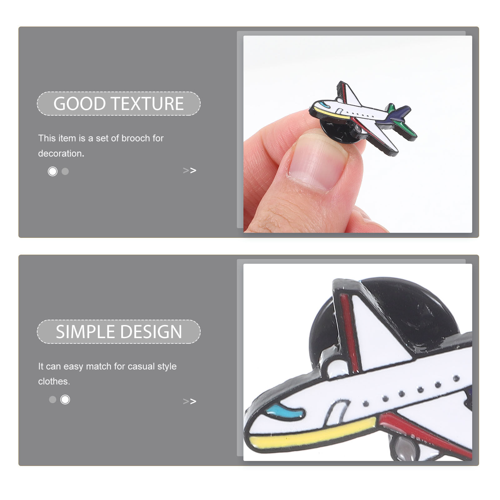 2Pcs Airplane Brooch Set Carto - đánh giá và giá Travel Accessories Ideas