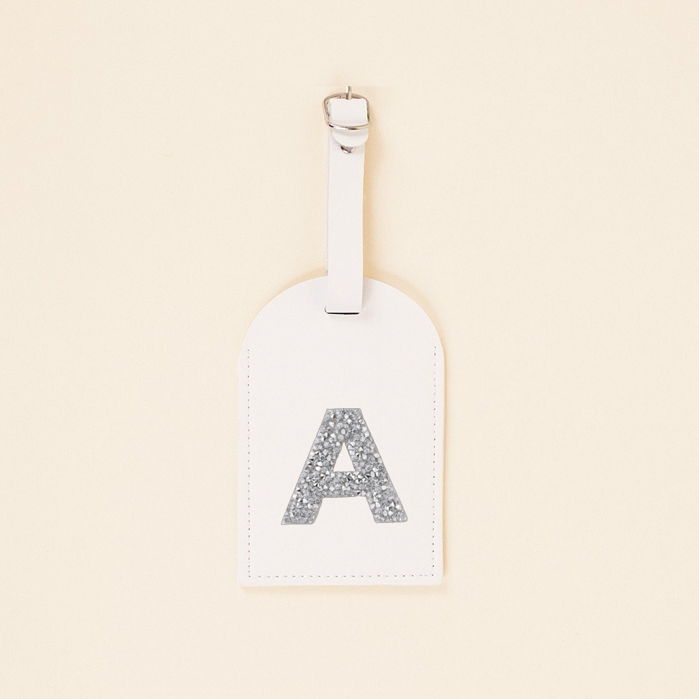 A-Z Rhinestone Monogram Leathe - đánh giá và giá Luggage Tag Leather
