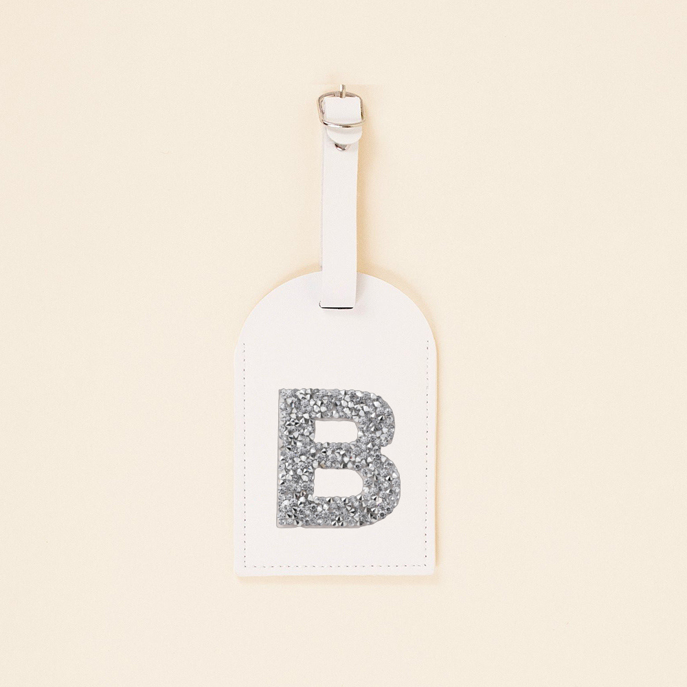 A-Z Rhinestone Monogram Leathe - đánh giá và giá Luggage Tag Leather