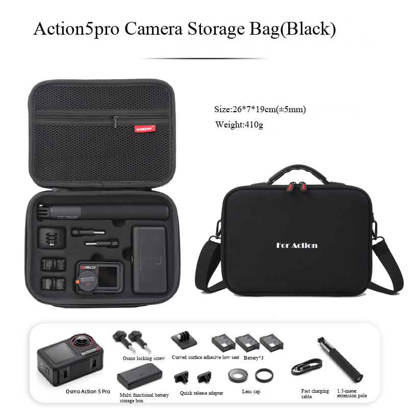For DJI Osmo Action 3/4/5 pro  - đánh giá và giá Camera Bag Travel