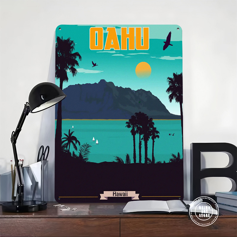Oahu Hawaii Travel 3D Texture  - đánh giá và giá Travel Accessories Hawaii