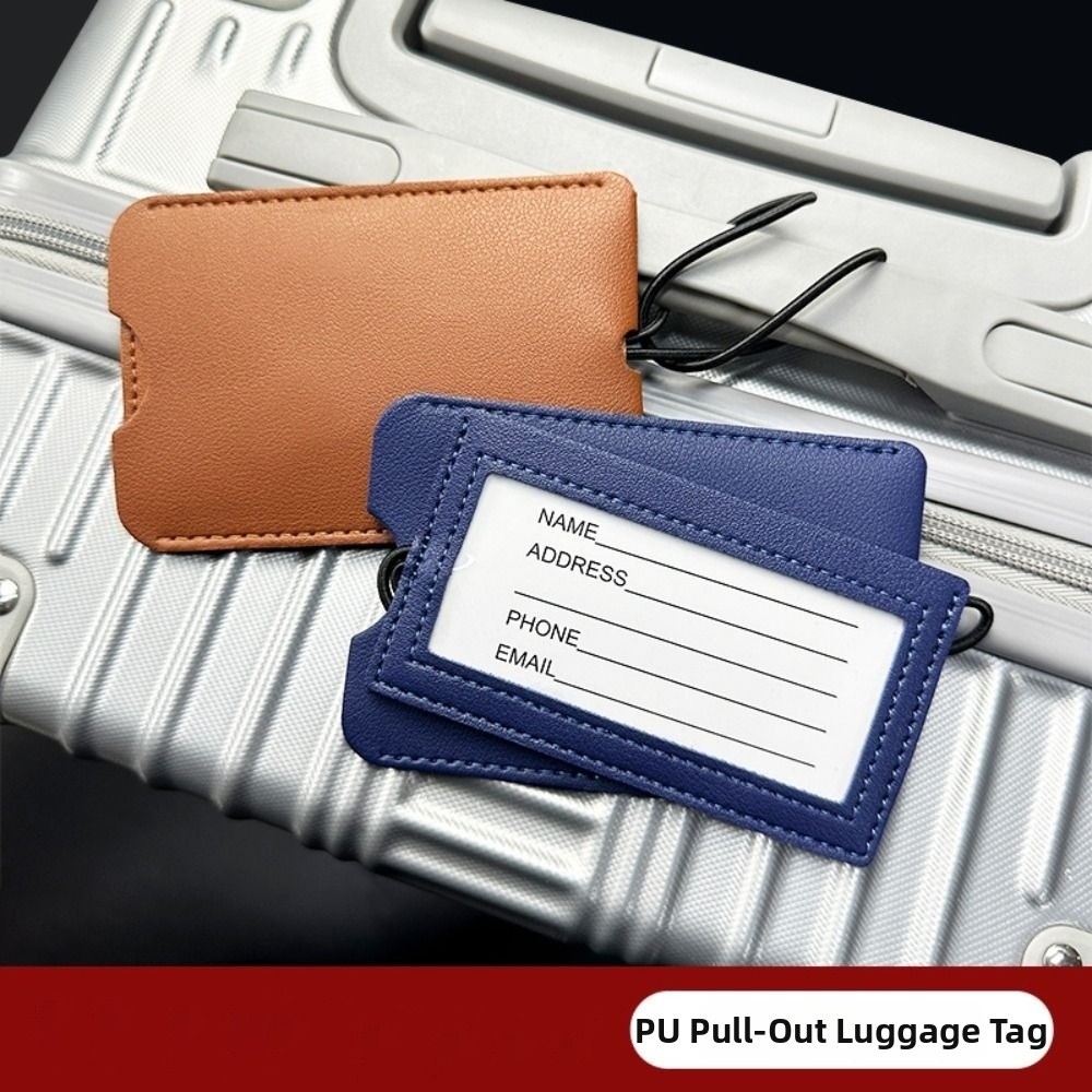 PU Leather Pull out Luggage Ta - đánh giá và giá Luggage Tag Leather